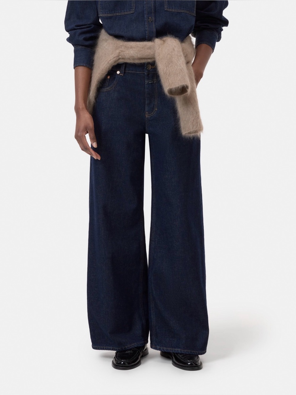 Closed Jayla Relaxed Wide Leg Jeans Made in Italy Brand New w Tags